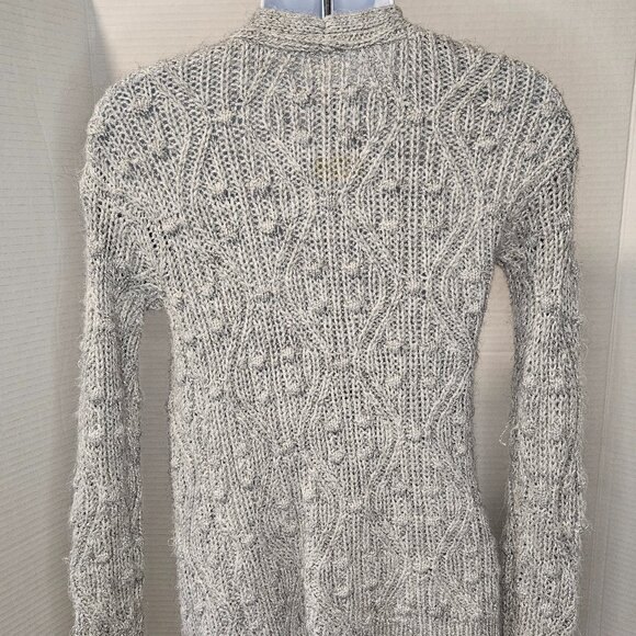 Cat & Jack, Long Sleeve open front Cardigan sweater, Grey Size7/8 - Picture 3 of 6